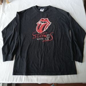 Rolling Stones Vintage Y2K Black Long Sleeve T Shirt Large 2002-2003 AAA Cotton